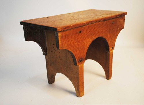 Antique 1800s step foot stool - 1800s,