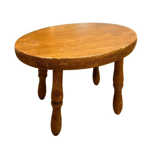 Vintage oval wood milking - wood,
