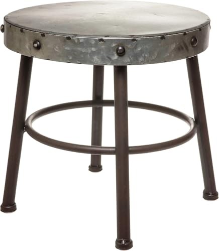 Round top antique metal - 10”, round-top