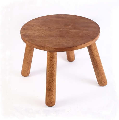 Round solid wooden step - round,