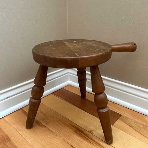 Rustic plant stand milk - , stool